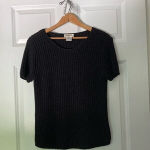 Beautiful Talbot’s black short sleeved sweater MP